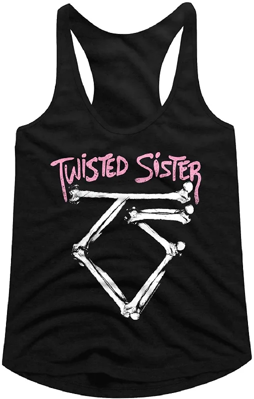 Twisted Sister Bones Logo Racerback Tank Top