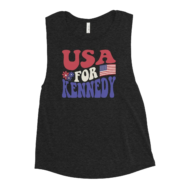 USA for Kennedy Women's Muscle Tank