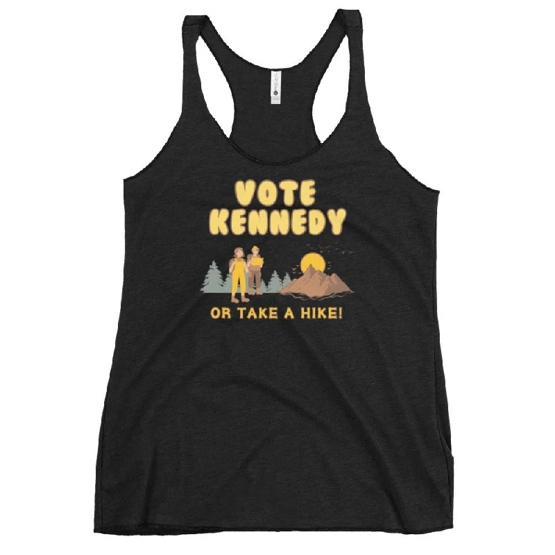 Vote Kennedy or Take a Hike Women's Racerback Tank Top