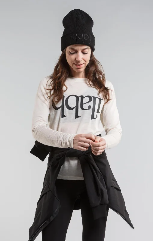 Merino Long Sleeve Tee | Capsize - Off White - Women's