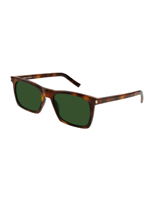 Slim Square Sunglasses, Havana