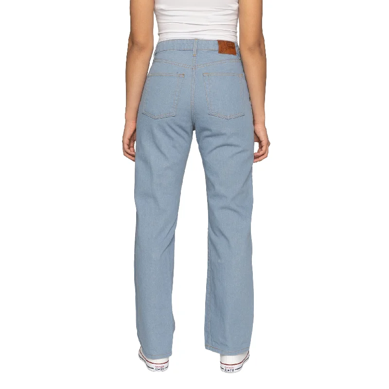 Women's Naked & Famous Denim Weird Guy Left Hand Twill Selvedge Sky Blue