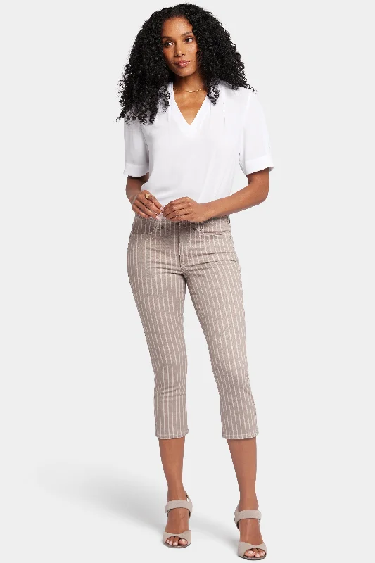 Ami Skinny Capri Jeans - Boardwalk Stripe