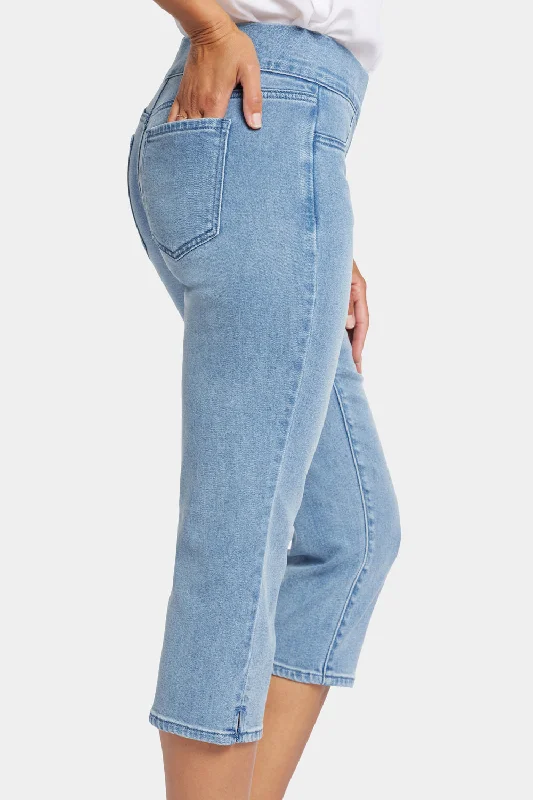 Dakota Crop Pull-On Jeans  - Corfu