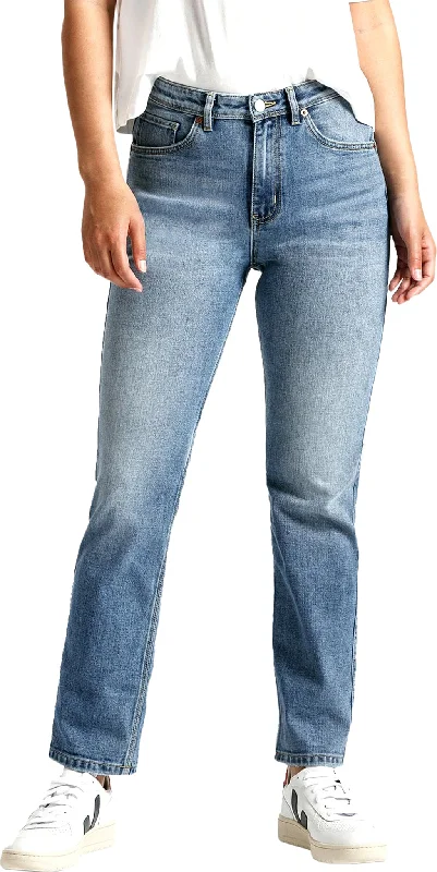 Midweight Performance Denim High Rise Straight Pant - Women's|-|Pantalon de performance d'épaisseur moyenne en denim taille haute coupe droite - Femme