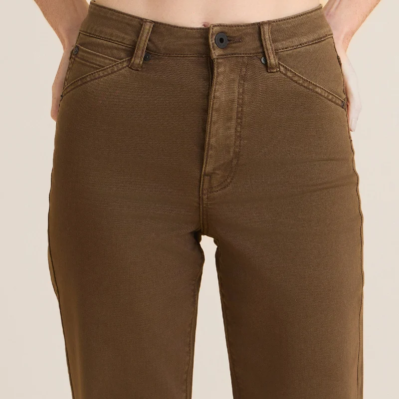 Hwy 395 Pant Denim - Dark Brown