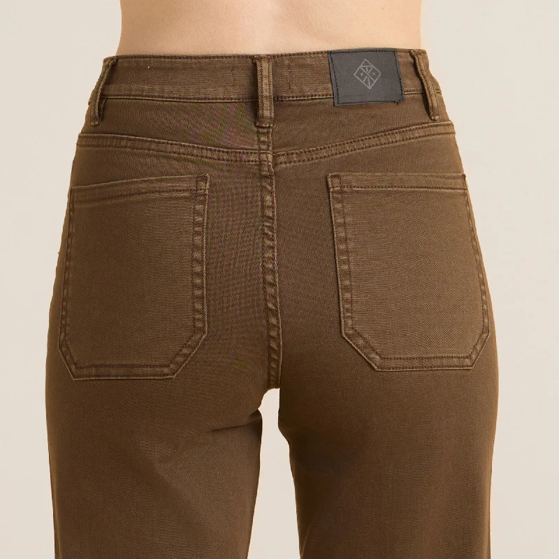 Hwy 395 Pant Denim - Dark Brown