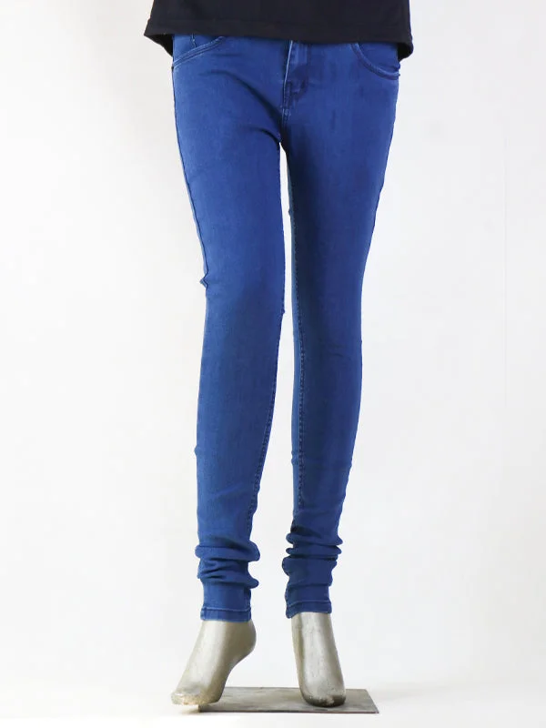 LJ02 Stretchable Denim Jeans For Womens Blue