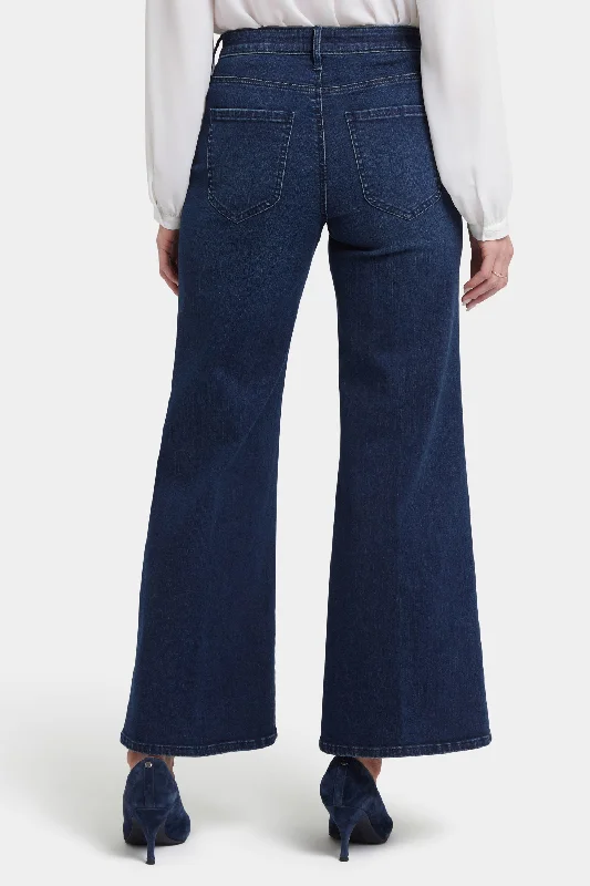 Mia Palazzo Ankle Jeans - Basin