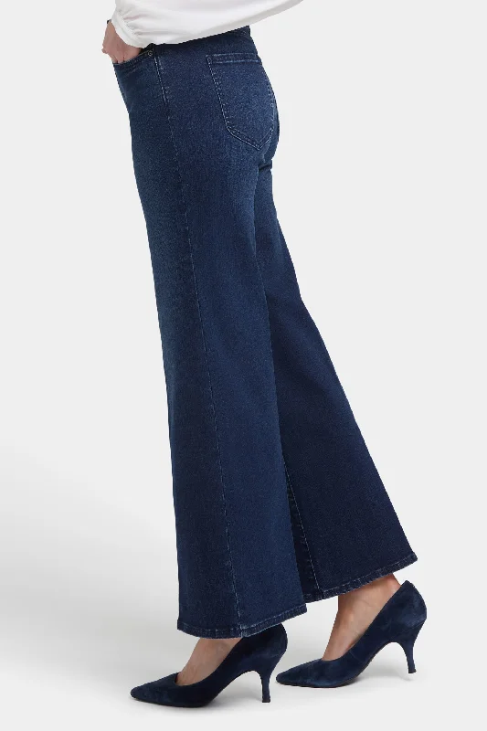 Mia Palazzo Ankle Jeans - Basin