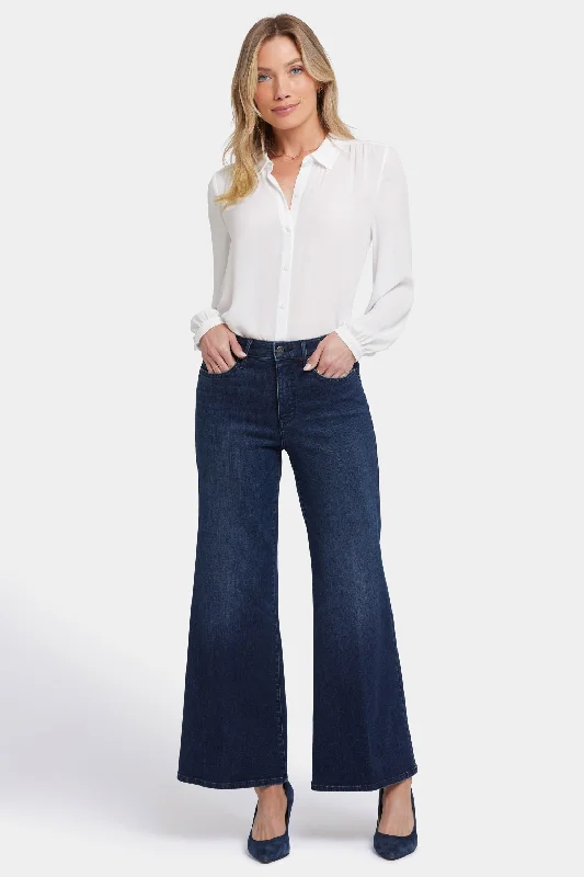 Mia Palazzo Ankle Jeans - Basin