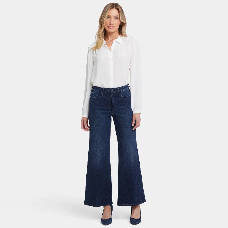 Mia Palazzo Ankle Jeans - Basin