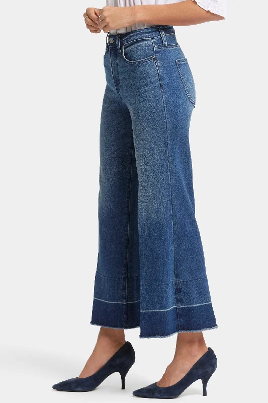 Mia Palazzo Ankle Jeans - Stone Bridge