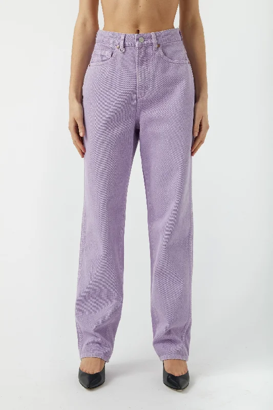 NEUW Womens Sade Baggy Jeans - Lavender