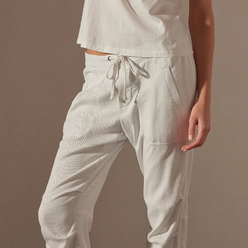 Soft Drape Pant - White