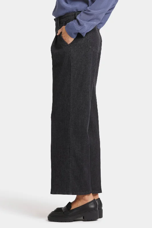 Teresa Wide Leg Ankle Jeans - Eternity