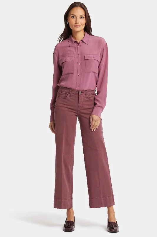 Teresa Wide Leg Ankle Jeans - Tavern