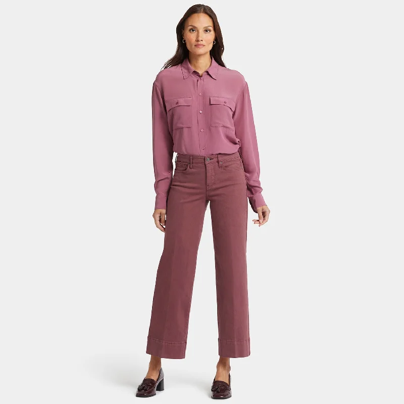 Teresa Wide Leg Ankle Jeans - Tavern